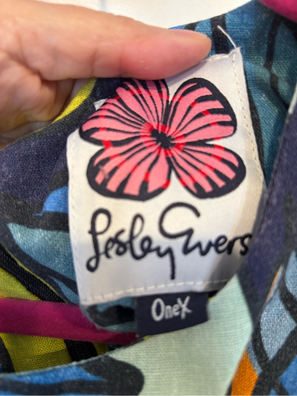 Lesley Evers “Molly” Dress in Pears Print (1X) - Picture 5 of 6